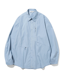 utility pocket shirt blue