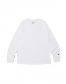 [US] 5.5oz Classic Jersey C로고 긴팔 티셔츠 (WHITE) CKTS3F204WT