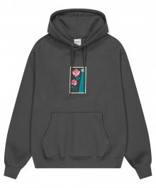TWO ROSE HOODIE CHARCOAL(MG2DFMM422A)