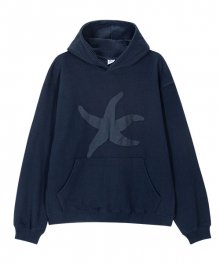 TCM starfish hoodie (navy)