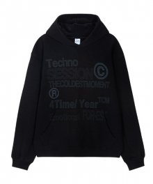 TCM techno hoodie (black)