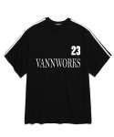 밴웍스(VANNWORKS) 블록코어 23 반팔 티셔츠 (VS0034) 블랙