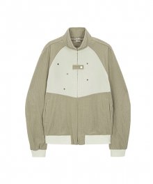 TCM waffle bomber jacket (beige)