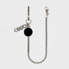 BLACK CIRCLE KEYRING_L