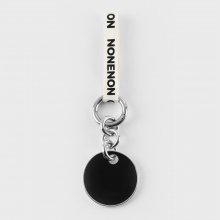 BLACK CIRCLE KEYRING_S