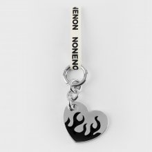 FLAME LOVE KEYRING(BLACK)_S