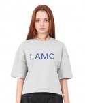 라모드치프(LAMODECHIEF) LAMC BASIC LOGO CROP SHORT SLEEVE (GRAY)