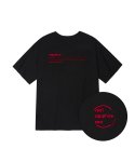 수에뇨스튜디오(SUENO STUDIO) 사파이어 오버핏 티셔츠(블랙/레드)