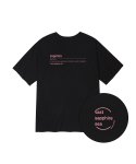 수에뇨스튜디오(SUENO STUDIO) 사파이어 오버핏 티셔츠(블랙/핑크)