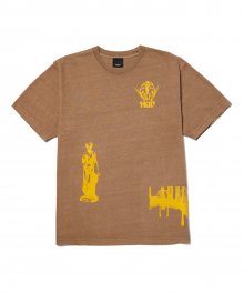 LOOSIES WASHED S/S TEE [CAMEL]