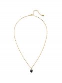 언쁘띠오이슈(UN PETIT OISEAU) Black heart Necklace (Gold)