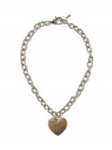 언쁘띠오이슈(UN PETIT OISEAU) Big heart Necklace