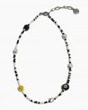 셉텐벌5(SEPTEMBER5) Black multi biz necklace