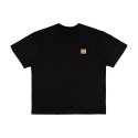 큐클리프(CUECLYP) 내추럴 로고 오가닉 티셔츠 -GROUND (블랙)