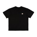 큐클리프(CUECLYP) 내추럴 로고 오가닉 티셔츠 -MOUNTAIN (블랙)