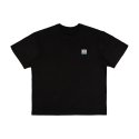 큐클리프(CUECLYP) 내추럴 로고 오가닉 티셔츠 -OCEAN (블랙)