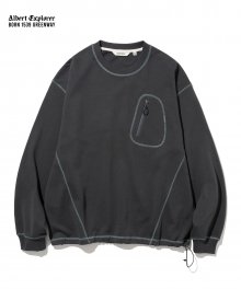 stitch sweatshirt charcoal