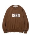 1960 sweatshirts deep brown