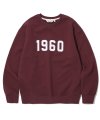 1960 sweatshirts burgundy