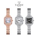 탠디(TANDY) 천연 다이아몬드 스페셜 컬렉션 여성 메탈 시계 DIA-4041