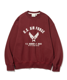 air force sweatshirt burgundy