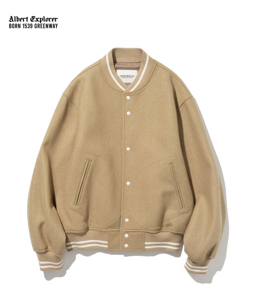 Varsity jacket online beige