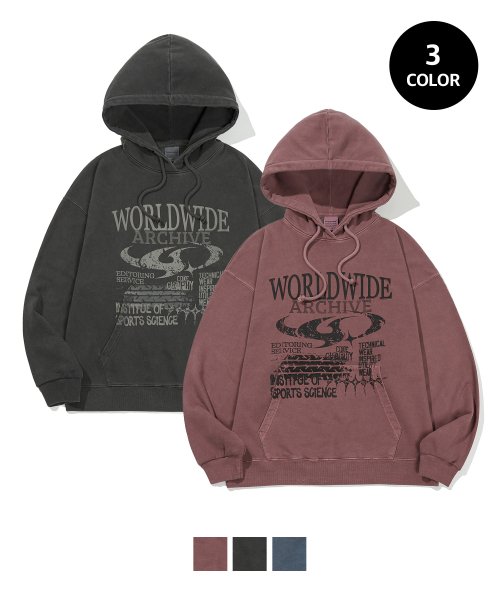 MUSINSA | コードグラフィー Worldwide pigment hoodie_3color