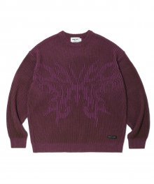 BUTTERFLY KNIT BROWN