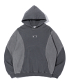 INCISION PIGMENT HOODIE CHARCOAL