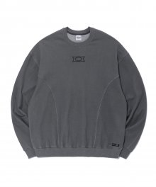 WORMHOLE LOGO DIVIDED SWEATSHIRTS DARK GREY