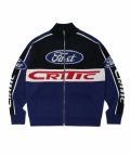 RACING ZIP-UP KNIT NAVY