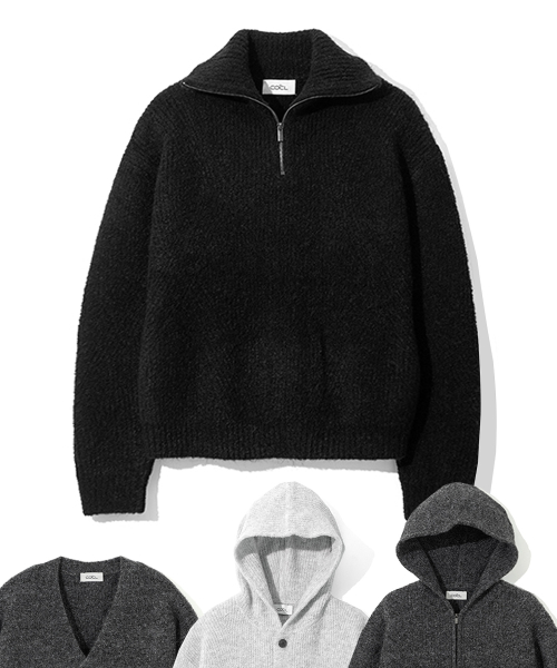 [4 Style] Тяжелый вязаный букле свитер из шерсти 12 COLOR COOSCD019KT048KT049JK027