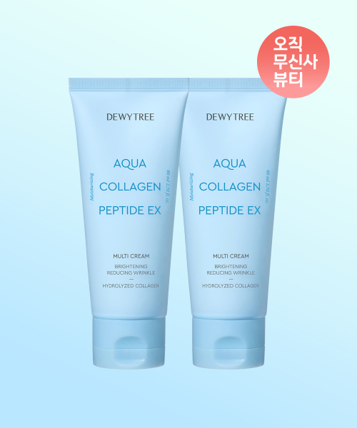 듀이트리() [2 PACK]아쿠아 콜라겐 펩타이드 EX 멀티 크림 80ml 상품 이미지