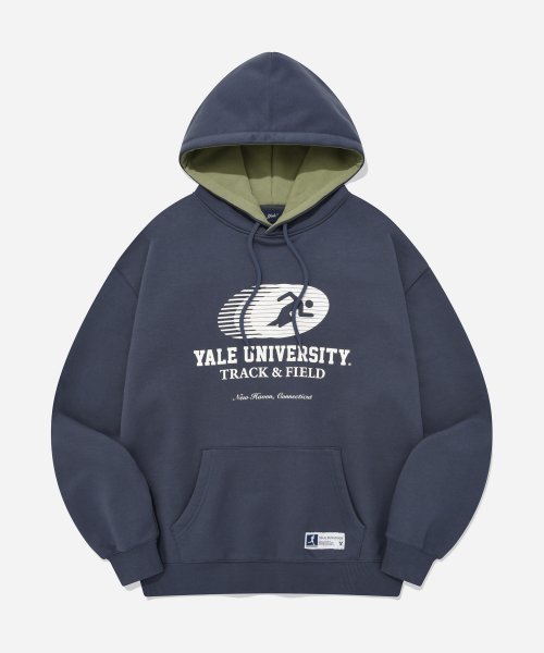 MUSINSA YALE UNIVERSITY TRACK FIELD HOODIE VTG NAVY