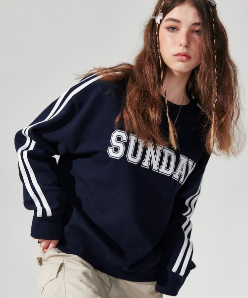 Sunday track Sweatshirt [Navy]