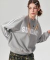 Sunday track Sweatshirt [Melange grey]