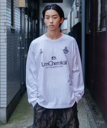 CHEMICAL SOCCER LONG SLV TEE white