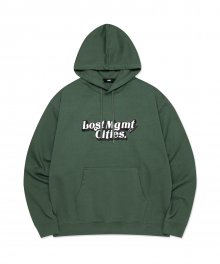 SKOOL PIN HOODIE dark green