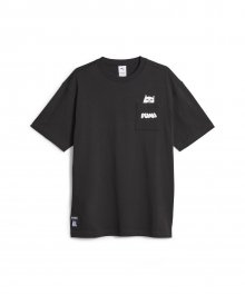 푸마ⅩRIPNDIP 포켓 반소매 티셔츠 - 블랙 / 623517-01