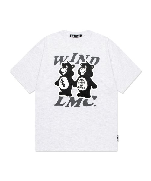 MUSINSA | LMC LMC X WIND AND SEA TWO BEARS TEE light heather gray