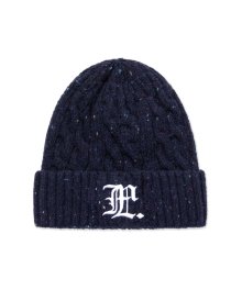 GOTHIC NEP CABLE BEANIE navy