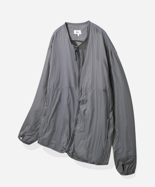 ONEMILE WEAR комфортный жакет без воротника Comfort Grey