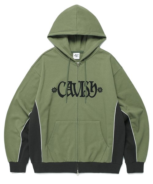 コート CAVISH PIPING ZIP UP HOODIE CHARCOALCV2DFUM480A PIPING ZIP UP HOODIE CHARCOAL(CV2DFUM480A) - cavish | 60