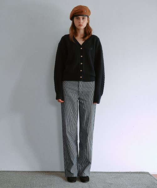 CARPENTER DENIM PANTS STRIPE