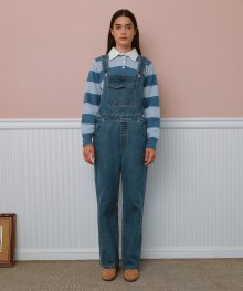 POCKET DETAILED OVERALL PANTS BLUE