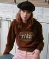 ROLA JACQUARD KNIT PULLOVER BROWN