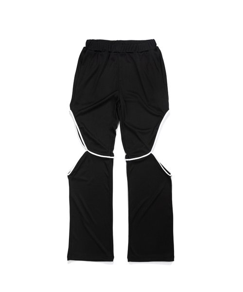 Свободные брюки с вырезами (Black)