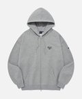 (24SS) SMALL 2 TONE ARCH HOODIE ZIP UP GRAY
