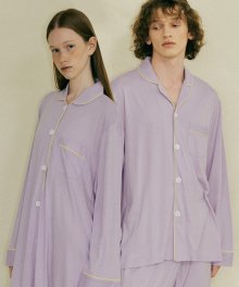 [모달] (couple) Essential Lavender Pajama Set + Lounge Shirt