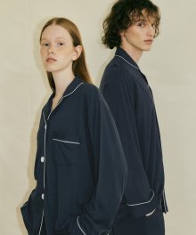 [모달] (couple) Essential Navy Pajama Set